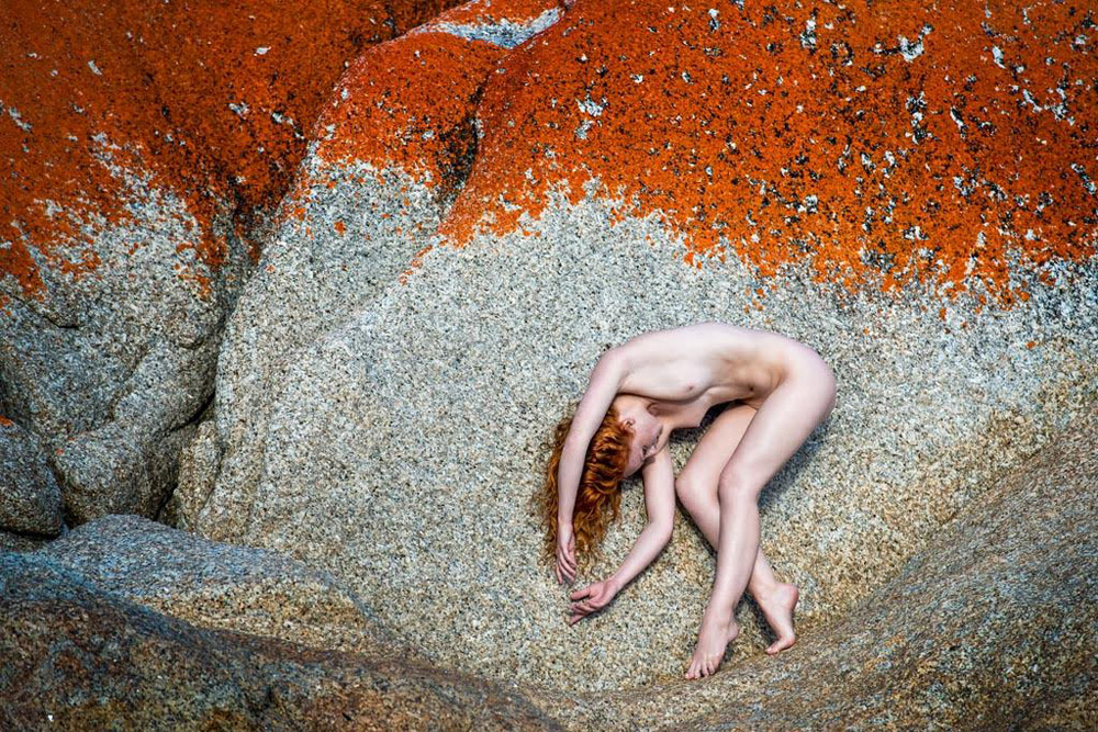 Redhaired Model IVORY FLAME in Tasmania by Bret Salinger