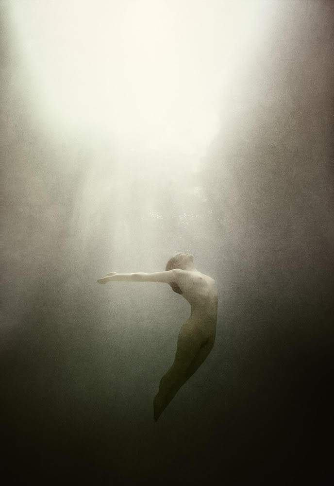 Underwater Model Mermaid IVORY FLAME by Ed Freeman