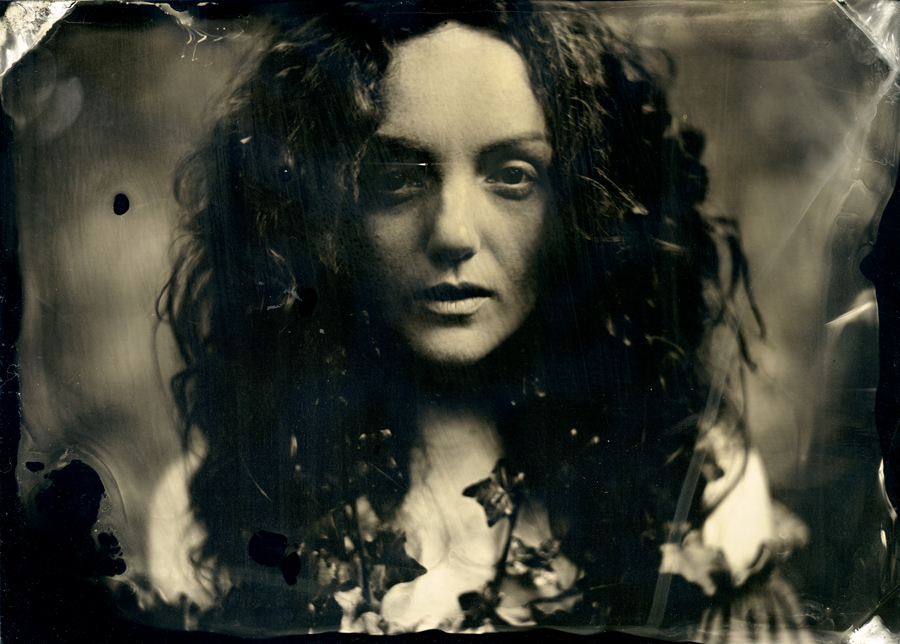 Wet plate collodion portrait of model IVORY FLAME by Matt McCosh