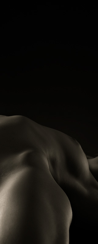 Ivory Flame model nude abstract bodyscape by photographer Eric Kellerman