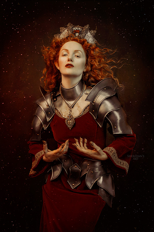Ivory Flame by Sheridan Arts Ivory Flame Arcadia redhair battle warrior model 2 800  Time-traveller