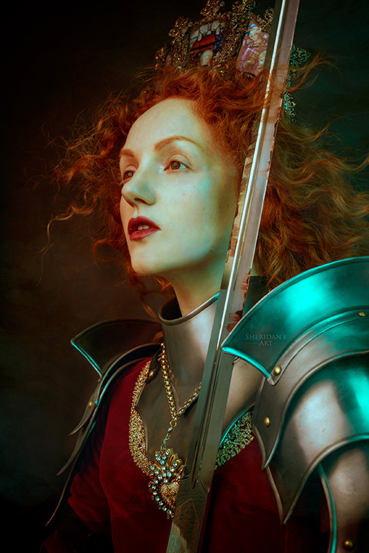 Ivory Flame by Sheridan's Art Ivory Flame redhead model knight warrior sword 2 800  Time-traveller