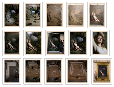Ivory Flame by Louis Smith Holly Ivory Flame Portrait Award Making Of  Canvas