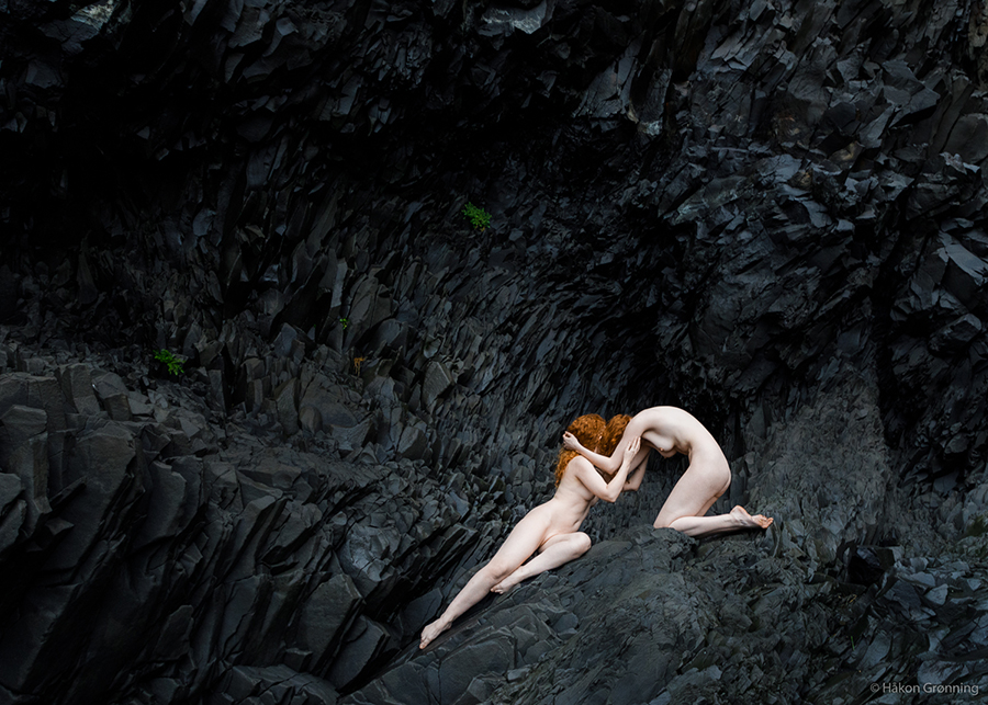 Iceland model nude Icelandic Selkie and Ivory Flame by photographer Håkon Grønning