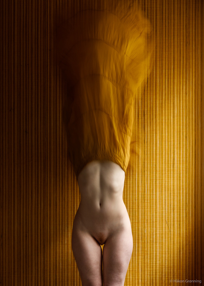 Ivory Flame by Hakon Gronning Ivory Flame yellow dress surreal fine art conceptual 900  Surreal