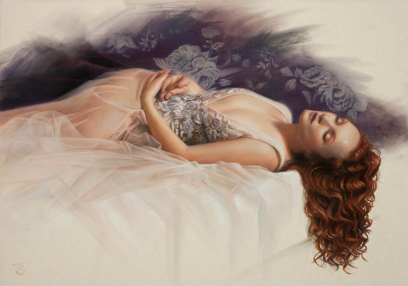 Ivory Flame by Tina_Spratt_Evanescent_forweb  Canvas