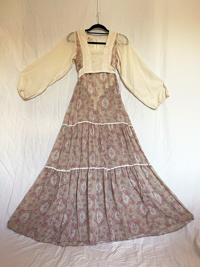 Vintage Prairie Cotton Dress