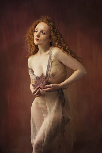 Sheer Wrap-around Dress