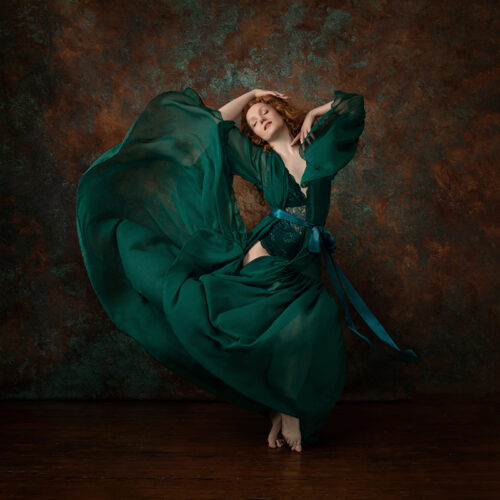 Long Green Robe