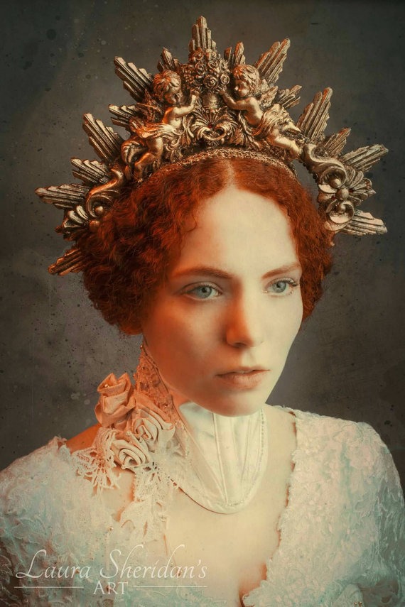 Gold Gothic Halo Headdress