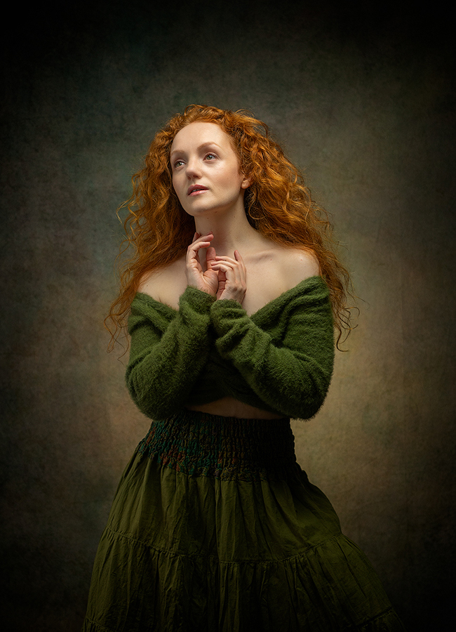 Green Soft Cropped Jumper