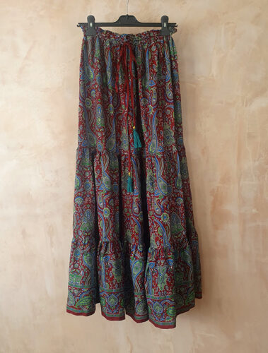 Bohemian Silk Skirt