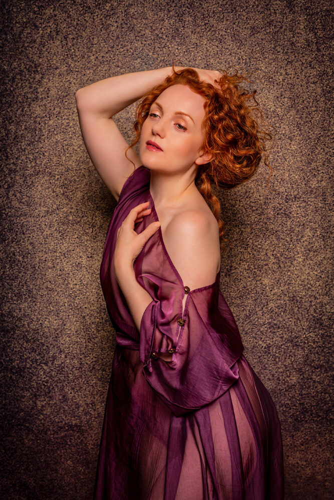 Purple Pre-Raphaelite Dress