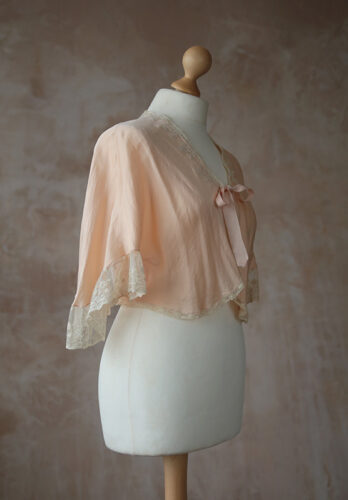 Peach Silk Vintage Top