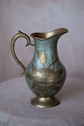Brass and Silver Jug