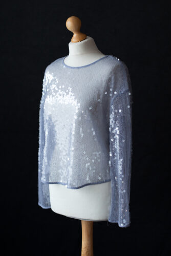 Sequin Lilac-Blue Top