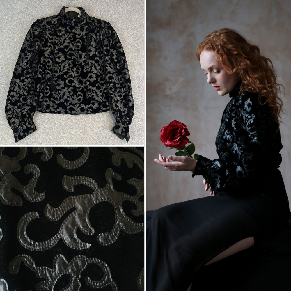 Black Rococo Blouse – £10