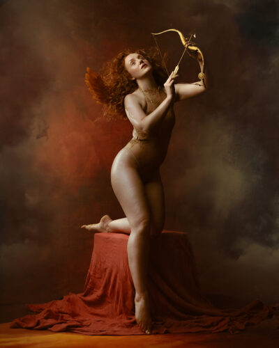 Small Gold Bow & Arrow