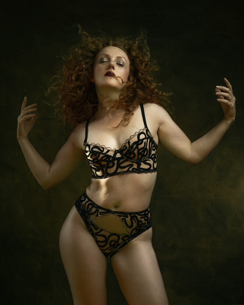 Black ‘Naga’ Serpent Lingerie