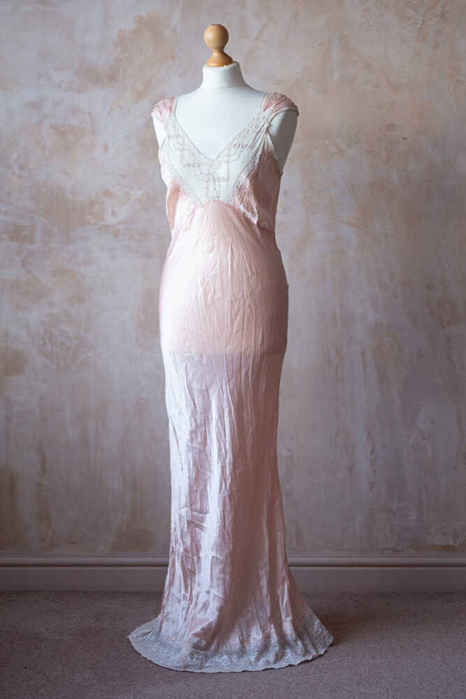 Vintage Silk Nightgown (Size S) – £20 (has faults)